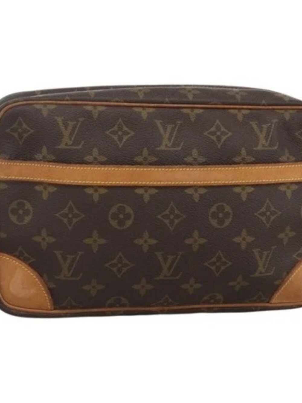 LOUIS VUITTON Monogram Compiegne 28 Clutch Bag M51845 LV Auth BA11912
